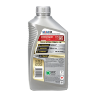 Huile moteur synthétique intégrale Mobil 1 EP HM 0W-20 1 Quart pour véhicules à kilométrage élevé, certifiée SAE, d'origine américaine, lubrifiant automobile anti-usure 6
