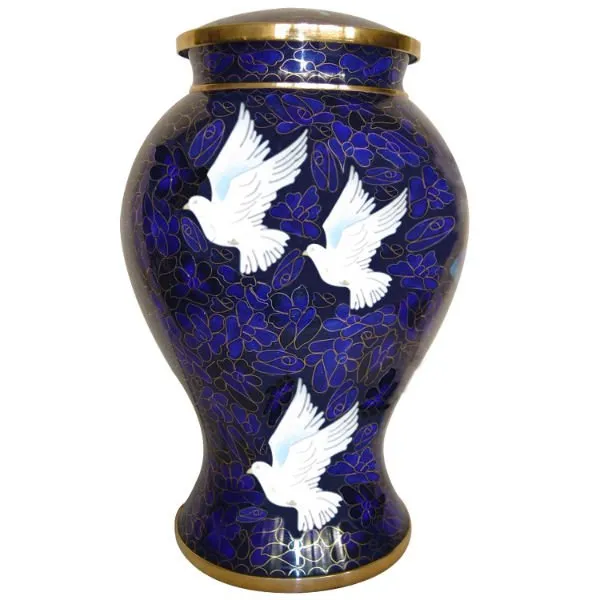 Cloisonne cremation urn (No.P595)