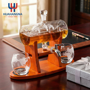 Distributeur de verres à whisky pour bar à domicile, 1250 ml, ensemble de carafe à whisky avec 2 verres à whisky et un magnifique support dans un coffret cadeau - Product Image 6