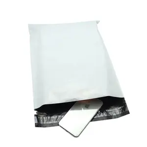Produsen Kostum 18X18 Poli Mailer Tas Amplop Plastik Tas Surat Putih untuk Pakaian