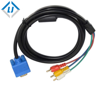 Convertidor VGA a 3RCA, cable vga a av de alta calidad, 1080p