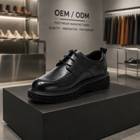 Chaussures décontractées pour hommes imprimées en 3D, fabrication OEM ODM, fabricant d'usine de chaussures habillées Oxford en cuir véritable sur mesure