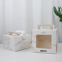 Emballage alimentaire de boulangerie en carton imprimé avec logo personnalisé pour la cuisson de gâteaux Laminage mat de gâteaux d'anniversaire Dossiers d'emballage de cadeaux