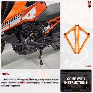 Protector de barra de choque de motor de motocicleta XXUN para KTM <span class=keywords><strong>Duke</strong></span> 250 <span class=keywords><strong>390</strong></span> Duke250 Duke390 2018 <span class=keywords><strong>2019</strong></span> 2020 2021 Protector de caída parachoques - Product Image 4