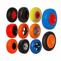 Top roues durables en caoutchouc mousse PU 8 10 12 pouces bébé poussette chariot roue