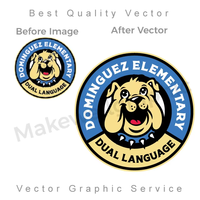 Services de conception graphique les moins chers comme la conception de broderie, le logo vectoriel pour l'impression de t-shirts, les patchs, le logo gravé en métal