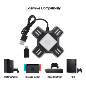 Chidoller KX USB juego de controladores Adaptador convertidor Video juego de teclado ratón adaptador para interruptor jugar FPS luchando juego de fútbol - Product Image 4