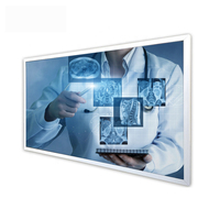 Layar Iklan LED AImenpad Warna Putih Murni 65 Inci, Terpasang di Dinding, Layar LCD 65" untuk Signage Digital Periklanan
