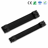 Conjunto de Cables Multipin Personalizados, Arnés de Cables Trenzados con Conector para Equipos Electrónicos de Computación, Extensión de Alimentación