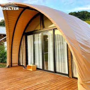 Outdoor Luxury Shell Hotel Canvas Glamping Safari Resort Accommodation Tents For Sale