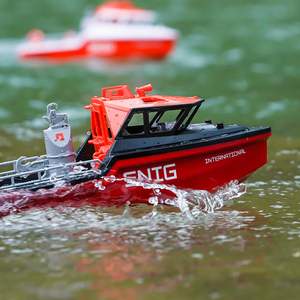 DWI 2.4Ghz <span class=keywords><strong>Bateau</strong></span> télécommandé Moteur sans balais <span class=keywords><strong>Bateau</strong></span> <span class=keywords><strong>de</strong></span> <span class=keywords><strong>sauvetage</strong></span> étanche à l'eau 10 KM/H Bateaux <span class=keywords><strong>de</strong></span> course Jouet pour piscines Lacs Rivière Pour Enfants - Product Image 5