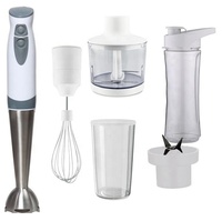 Set Blender Tangan Elektrik Portabel Profesional 3 in 1 Turbo Mode dengan Chopper dan Pengocok Telur