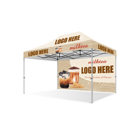 Tente d'exposition portable Greentent 3m x 4,5m en tissu polyester et acier, imperméable et ignifuge