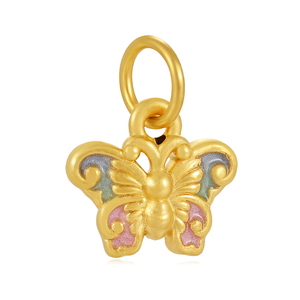 0.45g Accessoires de bijoux en or massif de luxe 24K pendentif croix en or micro-dur Emballage personnalisable OEN/ODM - Product Image 2