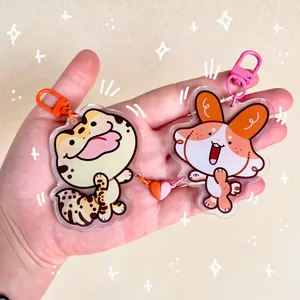 Vigreat Cá Nhân Anime Trái Tim Keychain Từ Acrylic Charms Tùy Chỉnh Acrylic Charms Epoxy Vài Phù Hợp Với Keychain - Product Image 6