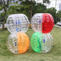 Boule zorbing de l'eau gonflable transparente de PVC pour l'adulte, boule gonflable de zorb