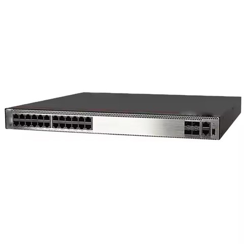 S5731-H24P4XC 24*10/100/1000BASE-T ports, 4*10GE SFP+ ports, 1*expansion slot, PoE+, without power module