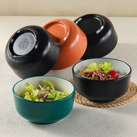 Vente en gros de petits bols de dîner incassables mats pour servir les aliments Soupe de haute qualité Salade Riz Mélamine Coups