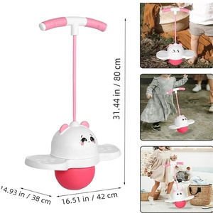 ลูกบอลกระโดด KK Balance Pogo <span class=keywords><strong>Ball</strong></span> พร้อมที่จับสำหรับเด็ก ของเล่นลูกบอลกระโดดมีไฟ LED สีสันสดใส รูปทรงแพนด้า ของเล่นเด้งดึ๋งแสนสนุก - Product Image 6