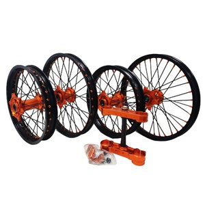 Juego de Ruedas de Motocicleta de Alto Rendimiento <span class=keywords><strong>ULB</strong></span> 7050T, Aleación de Aluminio Anodizado, para SX SXF 250 450, Repuesto - Product Image 1