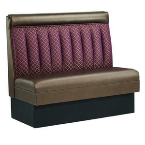 Al aire libre Vintage muebles café sólido comedor sofá diseños de madera restaurante Booth - Product Image 6