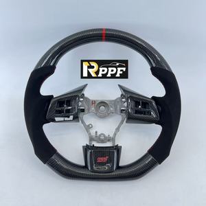 Volantes Deportivos Personalizados de Cuero de Alta Calidad Rppf para <span class=keywords><strong>Subaru</strong></span> <span class=keywords><strong>WRX</strong></span> STI <span class=keywords><strong>2015</strong></span>-2020, Cuero Perforado con Fibra de Carbono - Product Image 1