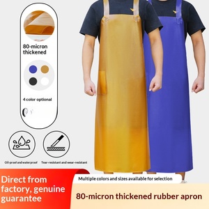 Delantal <span class=keywords><strong>de</strong></span> PVC Ancho Impermeable y Anti-Impactos Hantu HT2675, Resistente al Aceite, para Protección Laboral, Pesca, Cocina, Trabajo con Piedra y Productos Químicos - Product Image 2