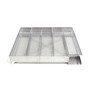 <span class=keywords><strong>Plateau</strong></span> <span class=keywords><strong>de</strong></span> fumage robuste en acier inoxydable perforé, résistant à la chaleur, pour la découpe et le pliage, idéal pour le barbecue domestique et commercial - Product Image 1