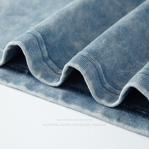 Camiseta Vintage lavada básica de 330 GSM, camiseta de manga corta para parejas, camiseta personalizada de gran tamaño, venta al por mayor - Product Image 4