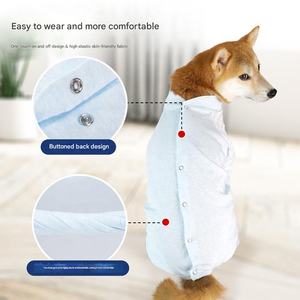 Minerva, venta al por mayor, traje de recuperación de Cirugía de perro de manga larga, ropa estéril, pijamas, <span class=keywords><strong>Camisa</strong></span> cómoda <span class=keywords><strong>para</strong></span> perder el cabello, suministros <span class=keywords><strong>para</strong></span> mascotas - Product Image 5