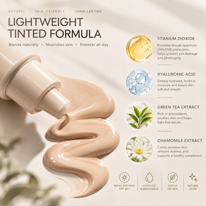 <span class=keywords><strong>Crème</strong></span> <span class=keywords><strong>solaire</strong></span> <span class=keywords><strong>teintée</strong></span> hydratante Lance Private Label SPF 50 à large spectre, respirante, couvrance naturelle, <span class=keywords><strong>crème</strong></span> <span class=keywords><strong>solaire</strong></span> minérale - Product Image 3
