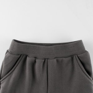 Vendita calda basso MOQ grigio scuro <span class=keywords><strong>pile</strong></span> causale Anti-Pilling <span class=keywords><strong>pantaloni</strong></span> lunghi per ragazze - Product Image 3