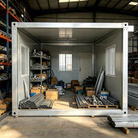 Conteneur de bureau modulaire 20 pieds à prix d'usine, système électrique préinstallé, étanche, résistant au vent, montage facile, garantie 2 ans