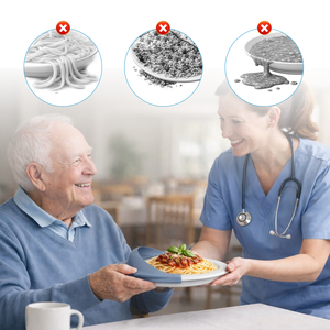 Assiette d'<span class=keywords><strong>aide</strong></span> à l'alimentation pour seniors avec anneau et barrière de protection pour cuillère, s'adapte aux vaisselles domestiques, permet de réduire les dépenses tout en redonnant confiance en la consommation - Product Image 4