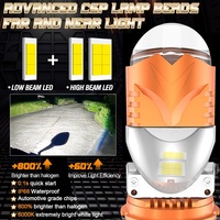 Mini projecteur LED H4 avec lentille, puces CSP 5570, feux de croisement et de route, ampoule antibrouillard pour voiture, 200W 6000K, accessoires automobiles universels