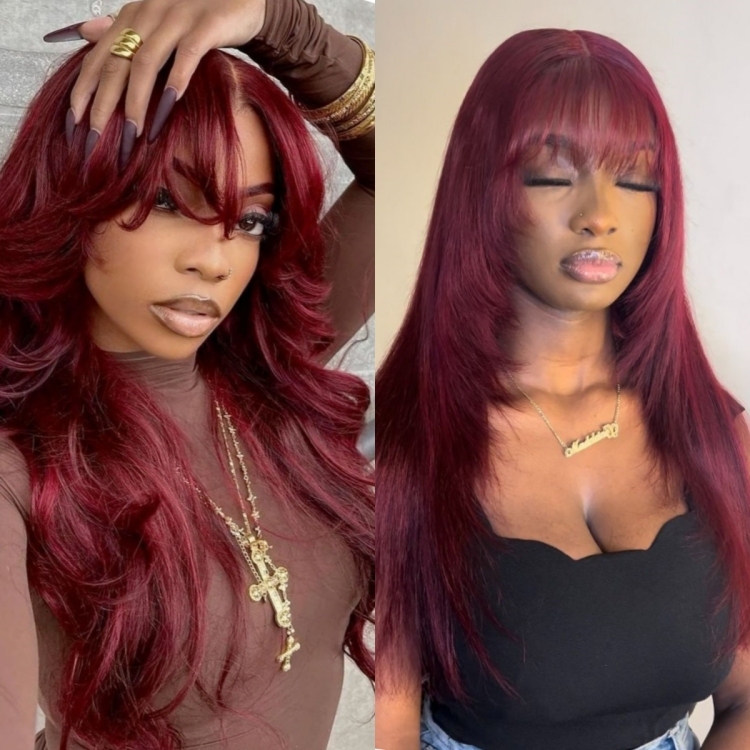 Brazilian Hair Layer Cut Straight Side