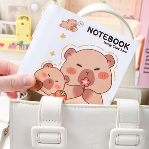 El cuaderno de bolsillo portátil de tamaño mini con cubierta de poliuretano es adecuado para llevarlo consigo y tomar notas. - Product Image 6