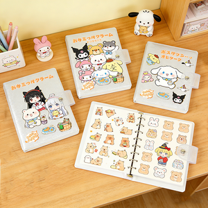 Carnet de notes portable en PVC réutilisable avec autocollants, thème dessin animé japonais, pour collection d'autocollants pour enfants - Product Image 4