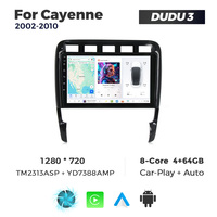 DUDUAUTO Système audio vidéo de voiture Android DUDU7 Écran tactile 2K 12+512 Go System7870 pour Porsche Cayenne 2002-2010