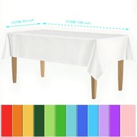 Nappe carrée jetable en plastique, imperméable, facile à nettoyer, de qualité supérieure, pour mariages, fêtes et décorations de vacances