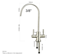 Robinet mélangeur 5 voies chromé à double poignée pour cuisine, système RO, eau chaude et froide, refroidisseur de soda et eau pure, 5 en 1, vente chaude
