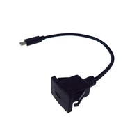 Cable USB C para Montaje en Panel Frontal, Cable de Extensión USB Tipo C Macho a Hembra Tipo C para Montaje en Panel de Control