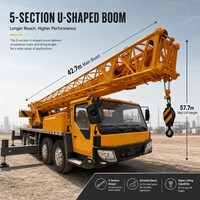 Grúa de Camión Confiable de 50t con Pluma de 42.7m, en Estado Original Verificado, Maquinaria Pesada de Construcción en Venta