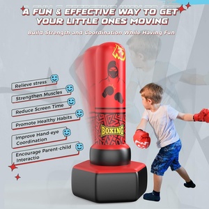 Inflatable PVC Punching Bag Freestanding Eco-Friendly Durable for Kids Aged 3-12 <b>Boxing</b> Karate Taekwondo Boys Girls Christmas - Product Image 3