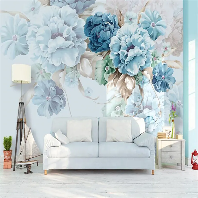 Custom Photo Wallpaper home decor wall 3D European Style Jewelry Flower Living Room Bedroom TV Background Wall Murals