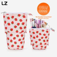 Sac de voyage cosmétique personnalisé LZ Manufacturers, porte-pinceaux vertical, pochette de maquillage en cuir, organiseur pour femmes et filles, cadeau
