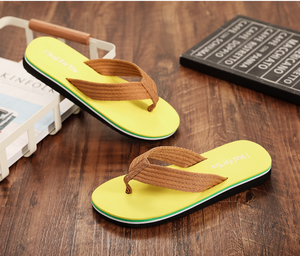2025 moda yeni adam Flip flop konfor özel toptan saf renk Flip flop açık terlik - Product Image 6