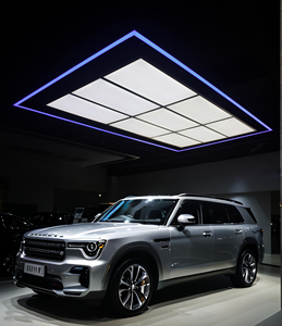 Hợp kim nhôm dẫn ánh sáng Trần cho sửa chữa xe trắng phát ra đèn vuông cơ thể pin AC Powered cho tự động chi tiết hội thảo - Product Image 4