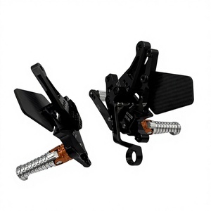 Reposapiés de Motocicleta de Aluminio CNC + Fibra de Carbono, Negros, de Alta Calidad, para 1290 Super Duke R, Modificación/Actualización - Product Image 2