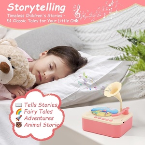Juguete Fonógrafo para Niños Pequeños, Máquina de Cuentos en Inglés para Educación Temprana, Tocadiscos para Niños, Gramófono y Reproductor de Música con 96 Tarjetas - Product Image 3